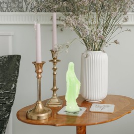 NOLITOY Virgin Religious Statue, Luminous Desktop Virgin Ornament Sacred Heart Figure Chapel Decoration for Home Tabletop Decor