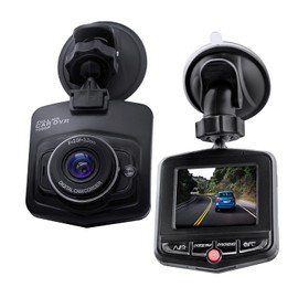 Dynamode Dash Cam 1080P FHD Camera DVR Car Driving Recorder 2.4 Inch LCD Screen 120° Wide Angle, G-Sensor, WDR, Loop Recording, Motion Detection, Night Vision Support TF Memory Card, Up To 32GB