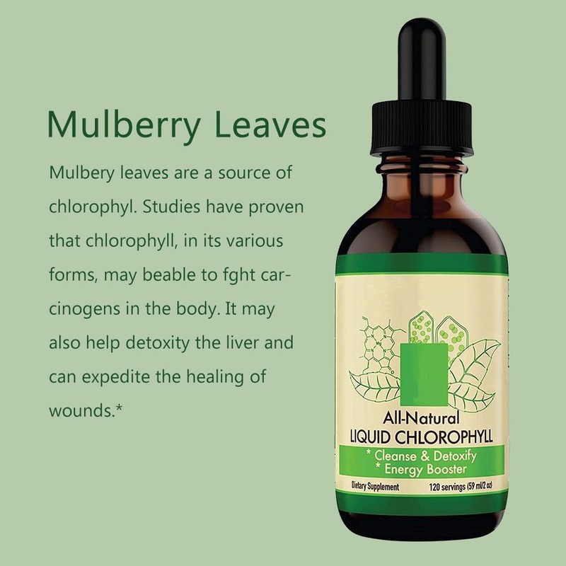 Chlorophyll Liquid Drops All Natural Concentrate Energy Booster Digestion and
