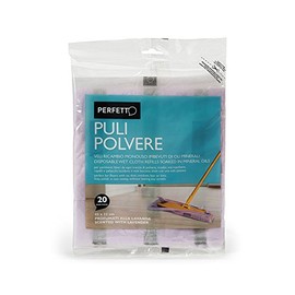 Perfect 0260 of the Puli Polvere Floor Cloths Replacement Parts of 20 Cloths, 45 x 22 cm, Lavender