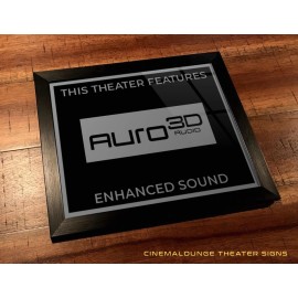 Framed 8" x 10" Home Theater / Cinema Sign - Auro 3D