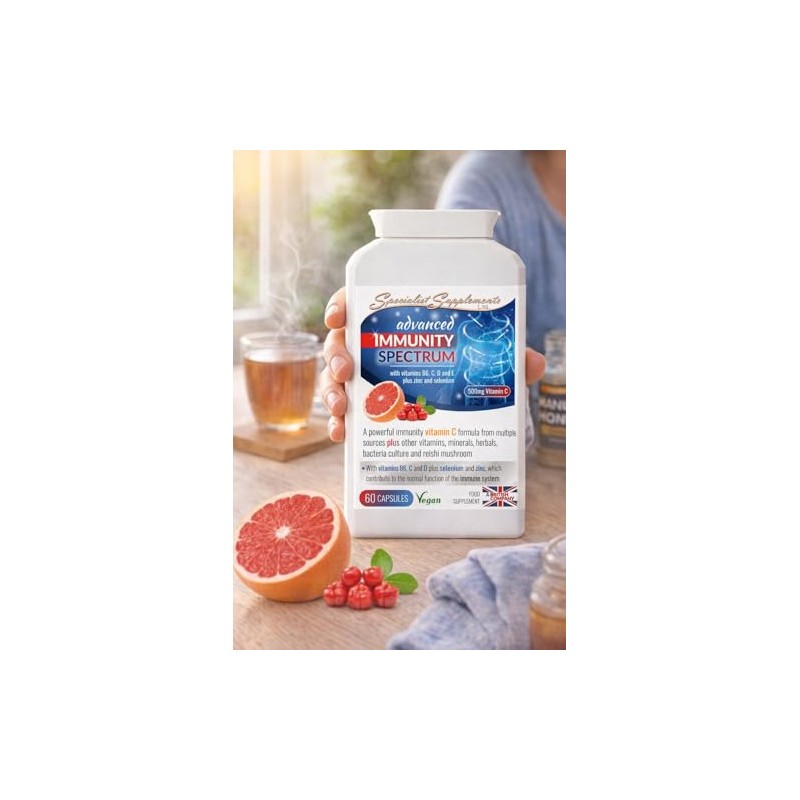 Advanced Immunity Spectrum, Vitamin C Formula with Vitamins B6, D,