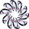 TOHMLAPE GOLF 10pcs White and Black UK Union Jack Flag