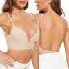 Zetopump Backless Transparent Invisible V Neck Bra Multiple Convertible Bras