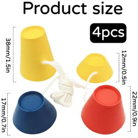 ZFRITP 4 Stück Golf Tees Aus Gummi,Golf Tees Kunststoff,Indoor & Outdoor Golf-Tee,Golftees In Verschiedenen Höhen Und Farben Für Das Training Bei Kaltem Wetter