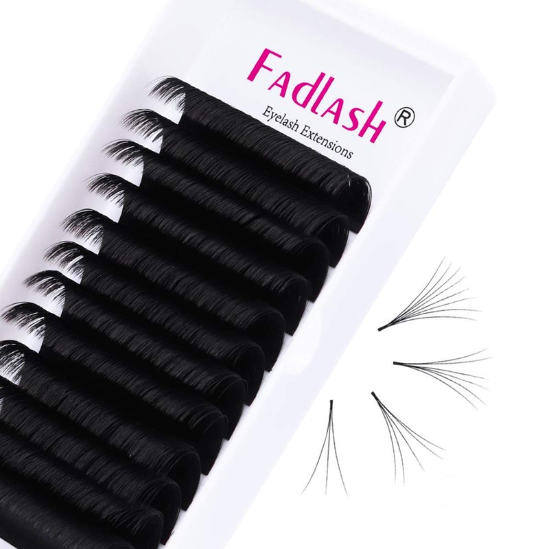 Fadlash Self-Fanning Eyelashes, Easy Fan Lashes, 0.07 D Curl Eyelash