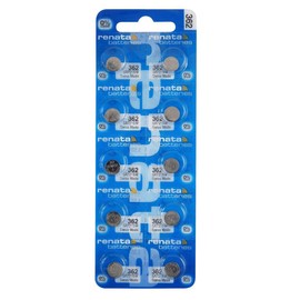 Renata 362 SR721SW Batteries - 1.55V Silver Oxide 362 Watch Battery (10 Count)