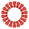 100pcs Peg Hook Locks Stop Lock, Plastic Red Security Lock,