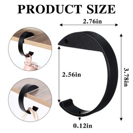 MAQUITA 4 PCS Purse Hook for Table Handbag Hanger for Desk can Hook Bag Purse Hook for Desk Heavy Duty Made of high-Strength Alloy Materials Can Hanger Various Heavy