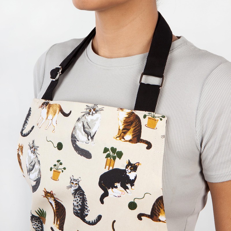 Now Designs Cat Collective Chef's Kitchen Apron, 28 x 32