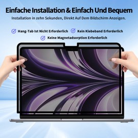 Privacy Screen Filter for MacBook Pro 14 Inch (2016-2023, M1/M2), Nano Adsorption MacBook Pro 14 Privacy Protective Film, Anti-Blue, Anti-Glare Privacy Filter for Laptops