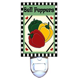 Bell Peppers Sign Decorative Night Light