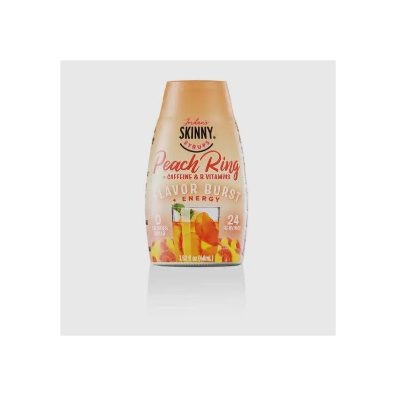 Skinny Syrup. Peach Ring with caffeine and Vitamins. Same servings