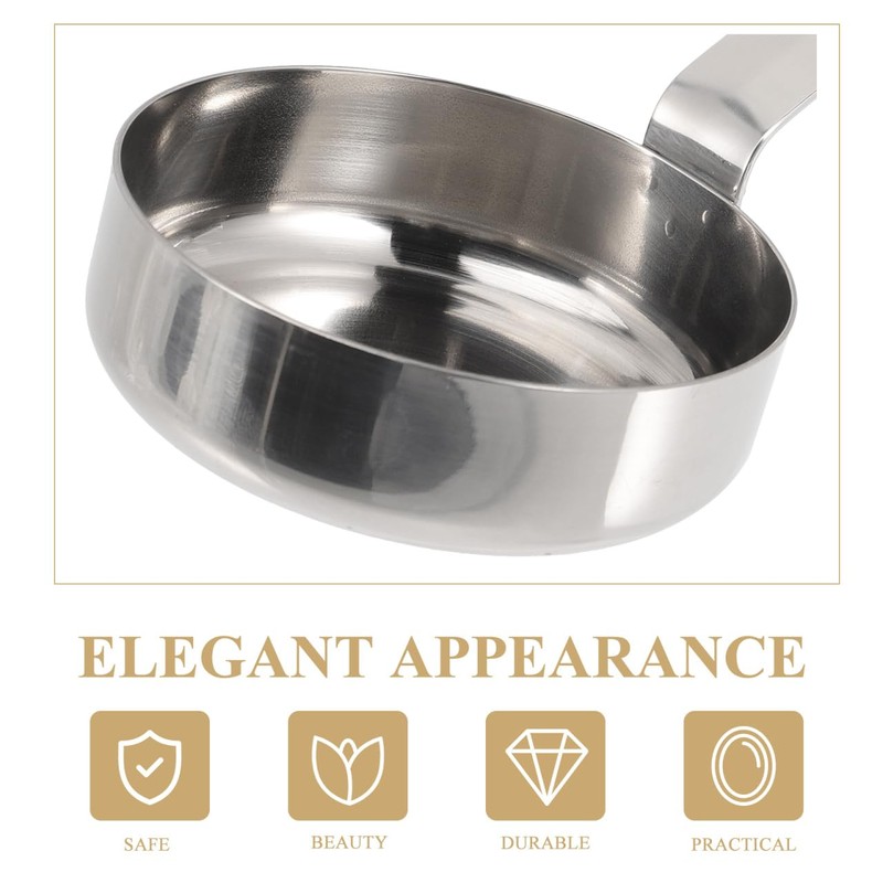 DOITOOL Stainless Steel Flat Sauce Ladle: 2 Pieces Pizza Sauce