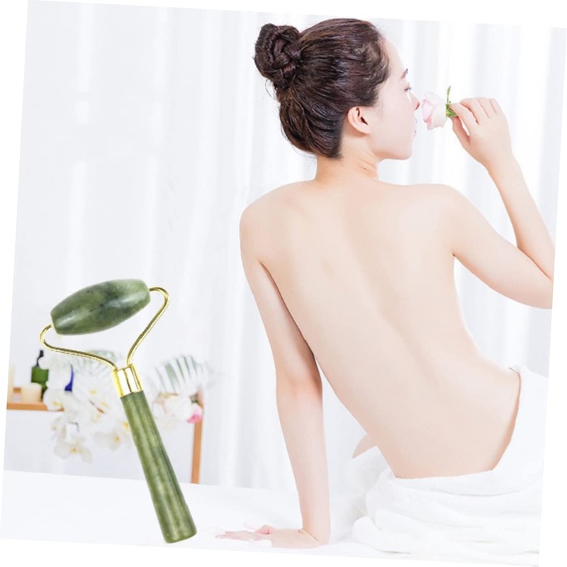 Mikinona 5pcs Natural Jade Beauty Device Guasha Face Tool Ridges