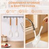 2Pcs Large Silicone Cooking Spoon Set, Nonstick Serving Spoons for