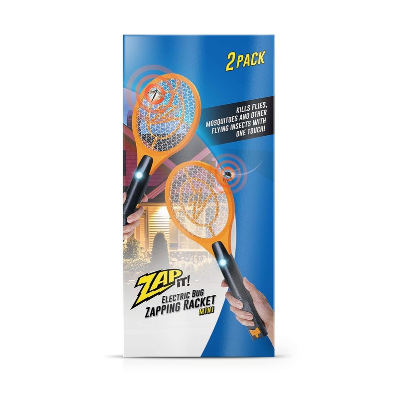 ZAP IT! Bug Zapper Rechargeable Bug Zapper Racket, 4,000 Volt,