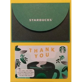 STARBUCKS  KOREA CARD 2020 " THANK YOU " GREAT PRICE   BRAND NEW