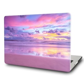 Hard Shell Compatible with MacBook Air 13 inch Case Models A1466 A1369 Older Version 2017 2016 2015 2014 2013 2012 2010, Slim Plastic Prints Hardshell Protective Case Cover, Purple Landscape