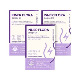 New Origin 뉴오리진 여성 PMS 개선 이너플로라 보라지유 감마리놀렌산 (30일) x 3개입 New Origin Women's PMS Improvement Inner Flora Borage Oil Gamma-Linolenic Acid (30 days) x 3 packs