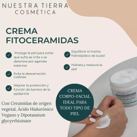 Nuestra Tierra Cosmética Crema Fitoceramidas Corpo Facial Hidro Humectante