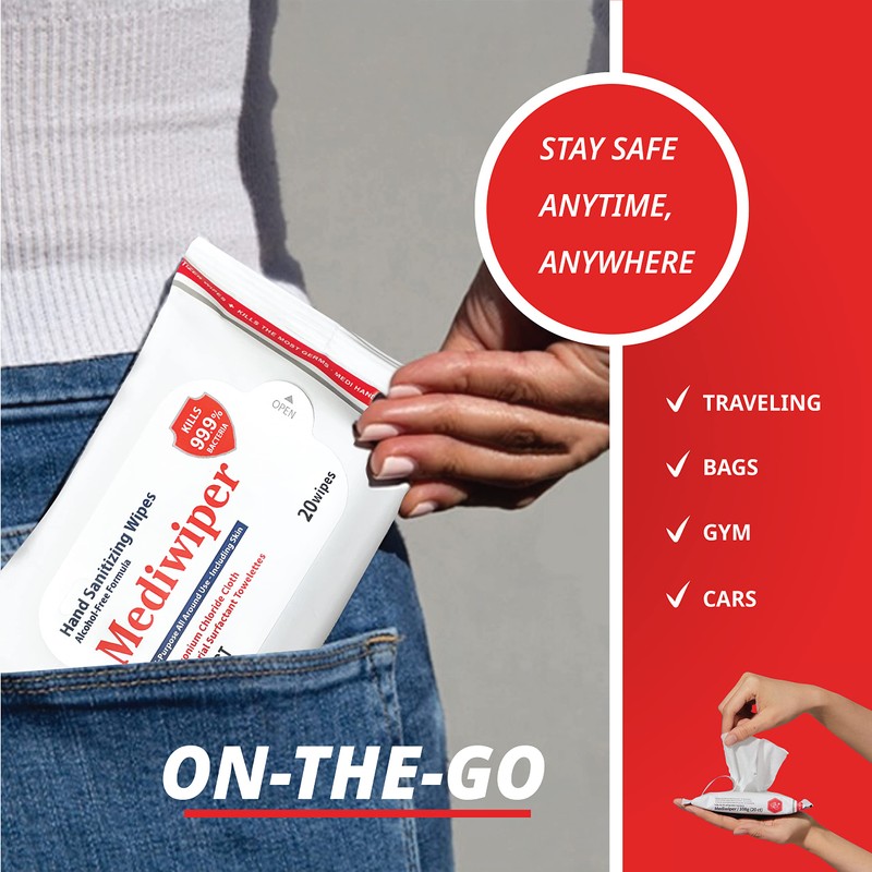 Innerest Mediwiper (1920 Wipes) Antibacterial Hand Wipes | Non Alcohol
