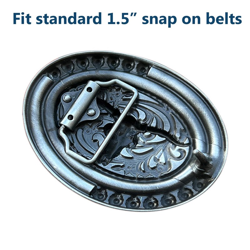 Seternaly Bull Skull Belt Buckle Horse Hat Native American Belt