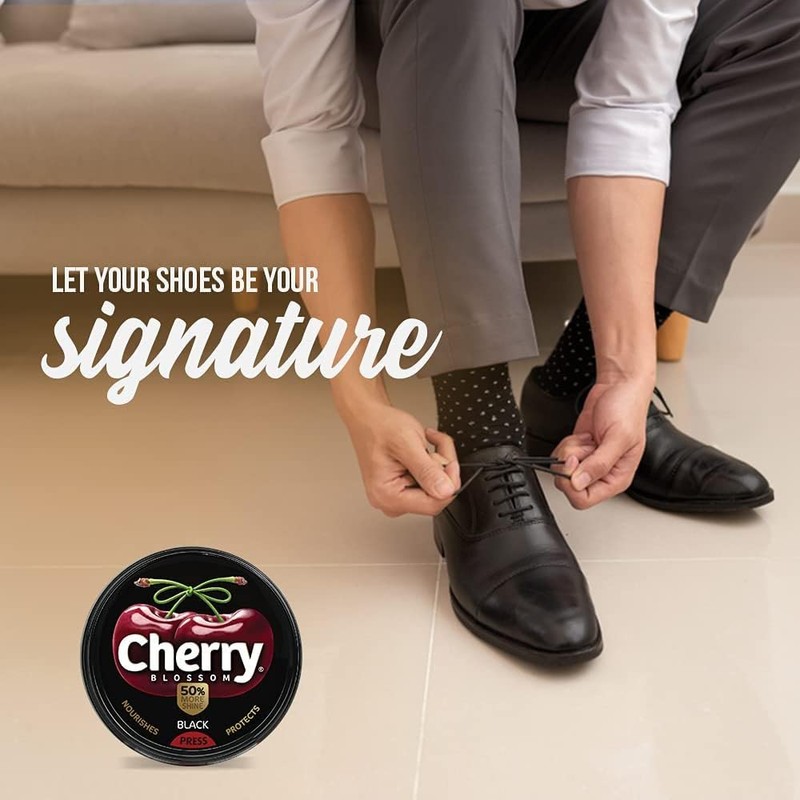 Cherry Blossom Men's Wax Polish 40 G Black (1)