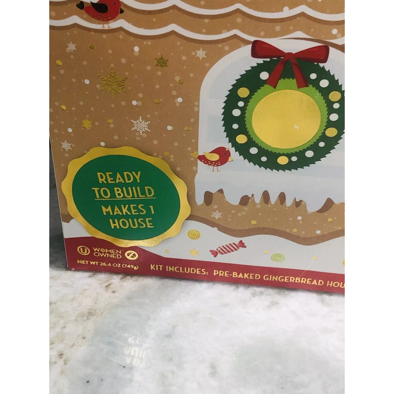 Bakery Bling Ready to Biuld Designer Gingerbread House Kit:26.4oz/749