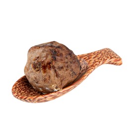 Restaurantware - Coco Casa 3.5 Inch Handmade Serving Spoons, 40 Greaseproof Coconut Spoons - Lacquered, Sustainable, Brown Coconut Serving Flatware, For Serving With Hot And Cold Foods