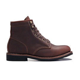 Golden Fox 6639K14-120 6" Overlord II Service Boot for Men, Leather Welt, Rough Leather, Cordovan, ASTM Rated Size 12