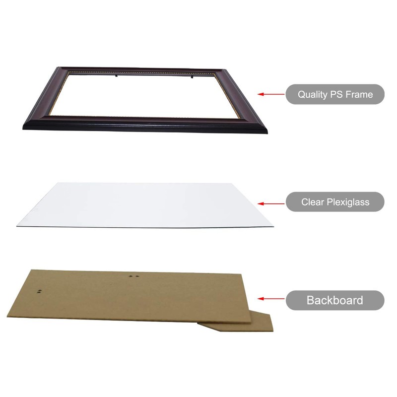 GraduationMall A4 Certificate Frame Diploma Frames Document Picture Holder Glass