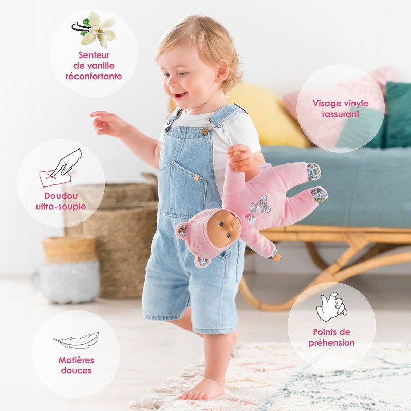Corolle - My Cuddly Toy, Pti'Heart, Bear, Pink, 30 cm,