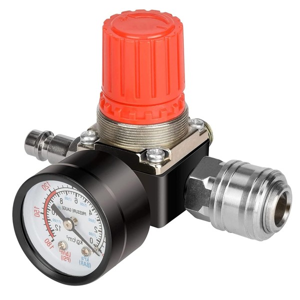 Adamyee 1/4 Inch Pressure Regulator for Air Compressor - EU