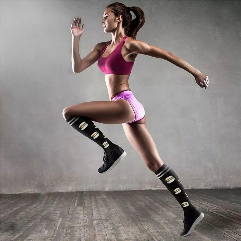 Medias Calcetas Compresión Deportivas Alivia Varices 8pcs