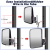 Universal Golf Cart Side Mirrors Rear View Mirror with Turn