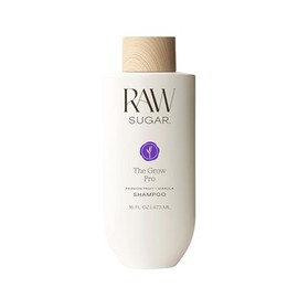 RAW SUGAR, The Grow Pro Acondicionador Passion Fruit + Marula, Biotina Vegana, Maracuyá y Zinc, Hidrata y Suaviza, 16 OZ
