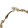 Clip On Earrings - Gold Plated Hoop In A Twisted