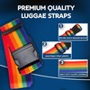 4 Pack Heavy Duty Luggage Straps – Adjustable Suitcase Packing