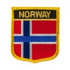 Europe Flag Embroidered Patch Shield - Norway OSFM