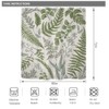 Riyidecor Fern Leaf Leaves Sage Green Shower Curtain for Bathroom