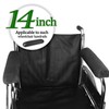 Funda para reposabrazos de silla de ruedas, 14 pulgadas, transpirable,