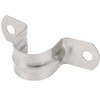 100pcs 25mm U Shaped Saddle Clamp Air Tube Conduit Clips