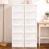 Bono House 36cm 6-Tier Transparent Plastic Drawer Unit Kitchen Storage