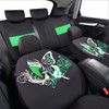 Green Leather & Gaberdine Butterfly Inspiration Car Seat Covers, Universal