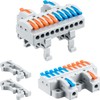 JANDECCN 6pcs DIN Rail Terminal Blocks, DIY Splicing Wire Connectors