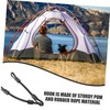 COHEALI 4pcs Portable Elastic Hook Straps Multi Function Buckle Ropes