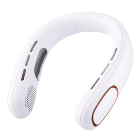 SPGRDER Bladeless Neck Fan with LED Display, 5 Speeds & 5000mAh Battery - Lightweight Hands-Free Cooling for Travel, Outdoor & Indoor Use - Ideal for Men & Women