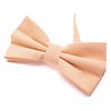 Carahere Boys Pre-tied Cotton Bow Ties Adjustable Solid Color Bow