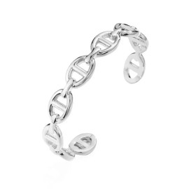 ZARD Chain Link Cuff Bangle Bracelet in 925 Sterling Siver